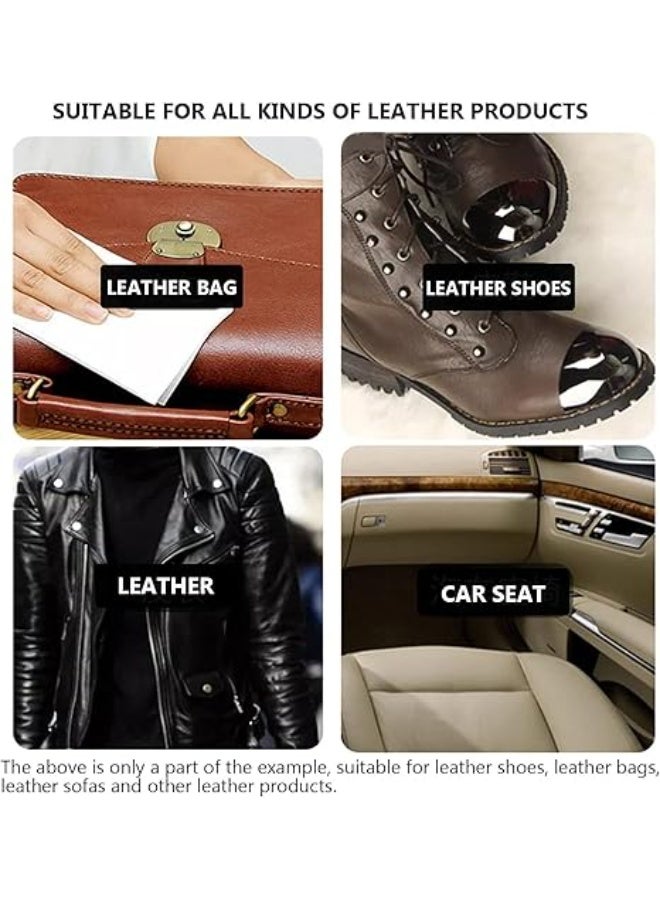 مناديل تنظيف الجلد، 80 منديل، تحافظ على نظافته وصحته، سهلة الاستخدام، تنظيف لوحة القيادة والمقاعد، سريعة الجفاف، تحمي من التشقق والتلف، مناسبة لأحذية وأثاث السيارات - Image 4